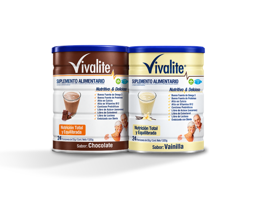 Vivalite Gold XL Edición Limitada — 1 Vainilla + 1 Chocolate (48 porciones)